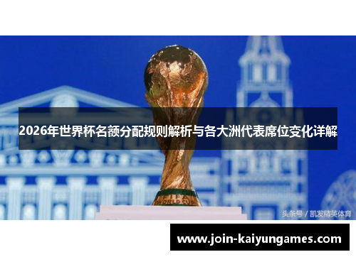 2026年世界杯名额分配规则解析与各大洲代表席位变化详解